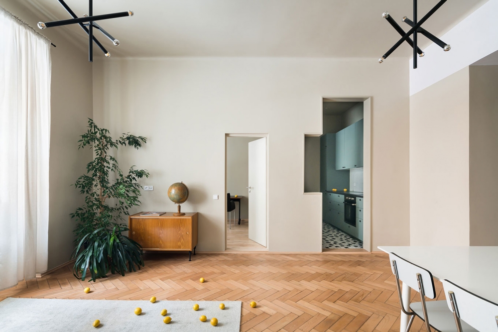 "Stepped Volumes Apartment", ανακαίνιση διαμερίσματος στην Πράγα