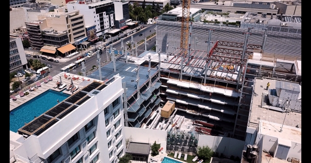 ΤΑ ΣΤΑΔΙΑ ΚΑΤΑΣΚΕΥΗΣ ΤΗΣ ΕΠΕΚΤΑΣΗΣ &amp; ΤΗΣ ΠΡΟΣΘΗΚΗΣ ΚΑΘ' ΥΨΟΣ ΤΟΥ ΞΕΝΟΔΟΧΕΊΟΥ "GRAND HYATT ATHENS"