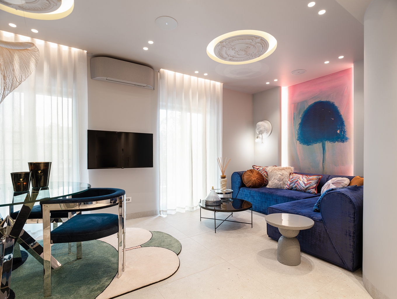 ''Yves’s Blue Project'' ριζική ανακαίνιση διαμερίσματος στην Καλαμαριά Θεσσαλονίκης