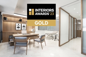 Gold Award στα Interior Awards 2023 η Μαρμούρης Α.Ε. &amp; υποστηρικτής της απονομής.
