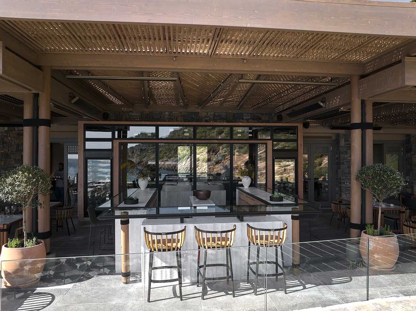 ''Daios Cove Taverna + RHO'' in Crete