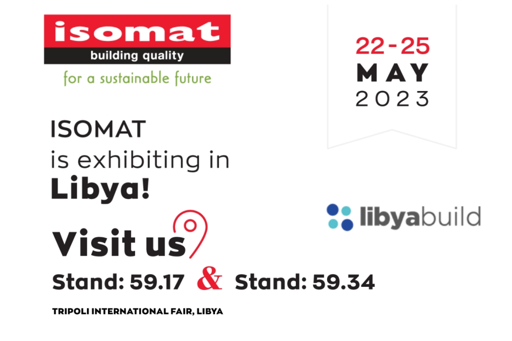 Η Isomat συμμετέχει στην έκθεση Libya Build 2023