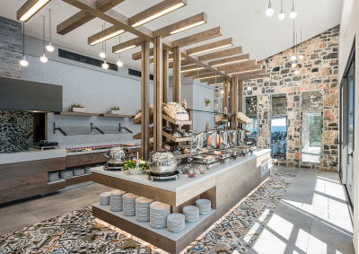 Εσωτερικός Σχεδιασμός του Snack  bar στο Nana Beach Hotel