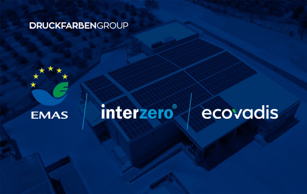 Η DRUCKFARBEN Group ενισχύει τις επιδόσεις ESG σε παραγωγή και προϊόντα