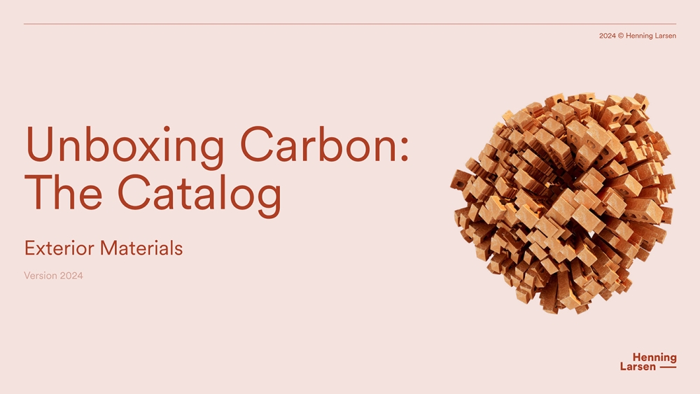 "Unboxing Carbon" κατάλογοι εκπομπών άνθρακα δομικών υλικών
